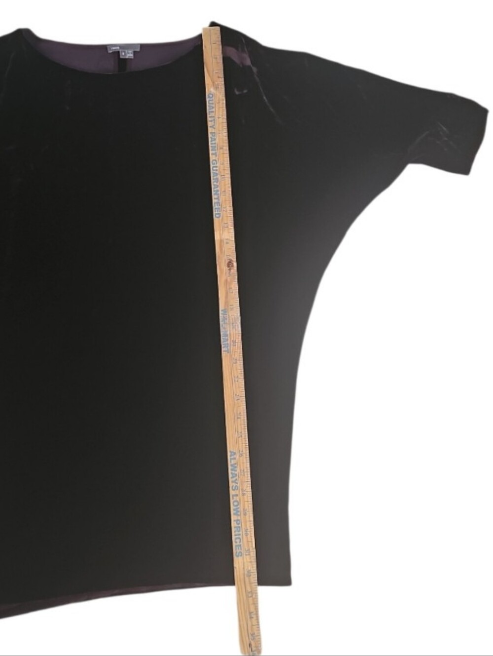 Vince Silk Blend Velvet Dolman Sleeve Tunic Top Women’s S Brown Minimalist Luxe - Picture 8 of 11